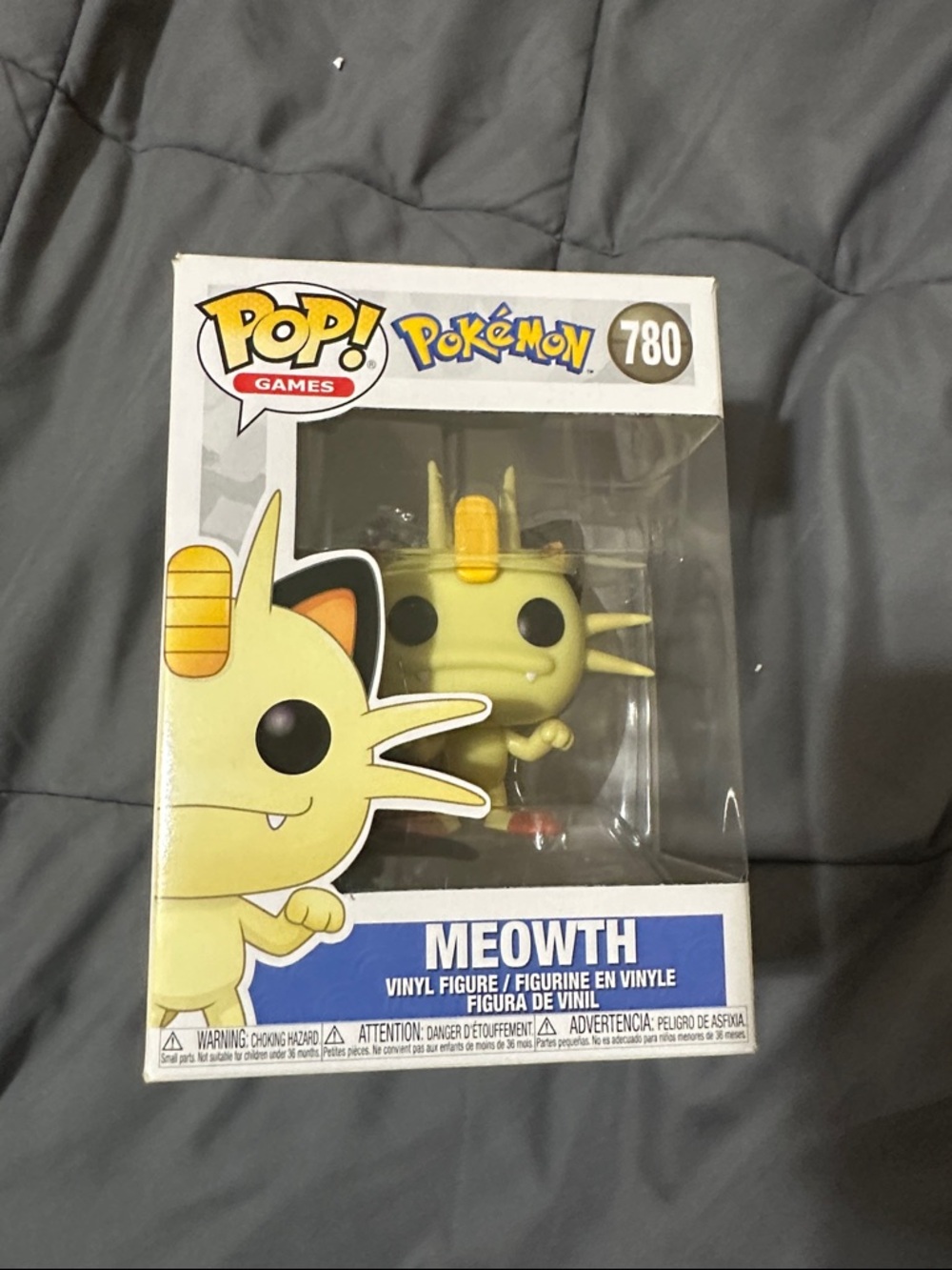Funko Pop! Pokémon Meowth Yellow and Black Vinyl Figure #780